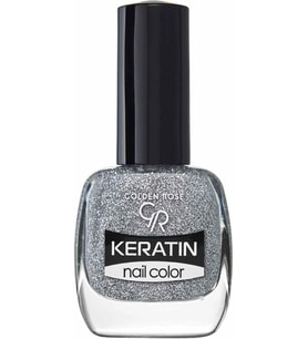 Keratin Nail Color Glitter No: 401 - Keratin İçerikli Güçlendirici Parlak Oje