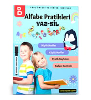Alfabe Pratikleri YAZ-SİL Kitabı