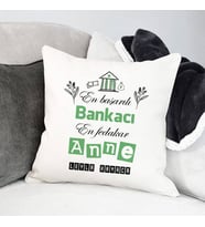 Kişiye Özel Bankacı Annelere Hediye Yastık