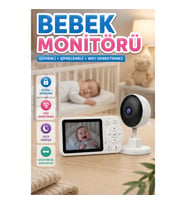 WiFi Gerektirmeyen Dijital Şifrelemeli Gece Görüşlü Bebek Monitörü