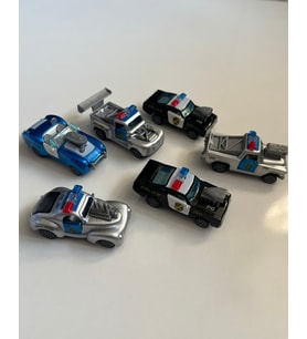 Çek Bırak Metal Polis Arabalar 6 Parçalı Set 8 Cm Arabalar (Çok Renkli)