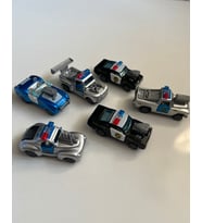 Çek Bırak Metal Polis Arabalar 6 Parçalı Set 8 Cm Arabalar (Çok Renkli)