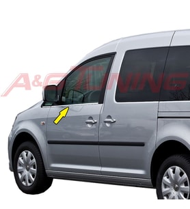 VW Caddy Krom Cam Çıtası 2004 - 2015 Arası Paslanmaz Çelik