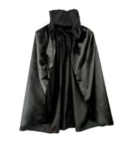 Siyah Renk Yakalı Halloween Pelerini 90 cm