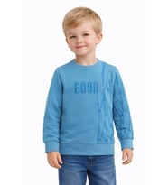 Erkek Çocuk Önü Arkası Baskılı Sweatshirt BGL-ST05240