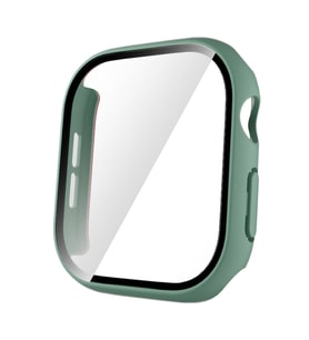 Apple Watch 10 46mm Uyumlu Sert PC Kasa ve Ekran Koruyucu Zore Watch Gard 35 (Açık Yeşil)