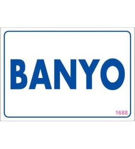 Banyo Uyarı Levhası 17,5x25 KOD:1688
