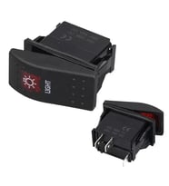Lamba Sembollü Işıklı 3 Pinli On-Off 12-24V Marin Switch
