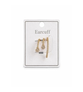 Çoklu Görünüm Zirkon Taşlı Model Earcuff Kıkırdak Kıkırdak Küpe Gold Kararmaz Renk Atmaz
