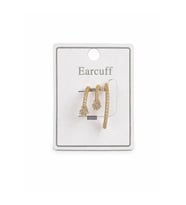 Çoklu Görünüm Zirkon Taşlı Model Earcuff Kıkırdak Kıkırdak Küpe Gold Kararmaz Renk Atmaz