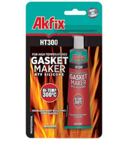 Akfix HT300 Yüksek Isı Silikonu Sıvı Conta 50ml Tüp Kırmızı