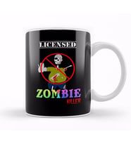 Funny Licensed Zombie Killer Halloween Kupa Bardak Porselen
