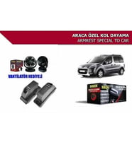 Citroen Berlingo Kol Dayama Kolçak 2009-2018 Vantilatör Hediyeli (Siyah)