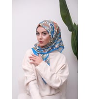 Renkli Karma Desen Dijital Soft Eşarp