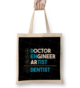 Doctor Engineer Artist Dentist 08 Bez Çanta Uzun Saplı