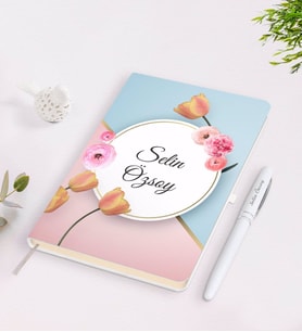 BK Gift Kişiye Özel İsimli Çerçeveli Defter Kalem Seti-25