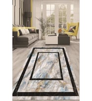 Dijital Kaymaz Taban Yıkanabilir Modern Renkli Salon Halısı Mutfak Halısı Yolluk ND-HT-1106 (Gri)