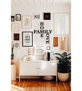 Duvar Dekorasyon Home Family Love Ev Dekorasyonu Duvar Yazısı