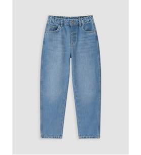 LCW Kids İndigo Baggy Fit Polar Astarlı Erkek Çocuk Jean Pantolon