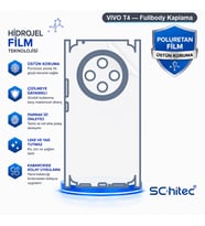 SChitec VIVO T4 Uyumlu Fullbody Arka Kaplama Hidrojel Koruyucu Film