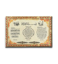 Nazar-Bereket-Ayet-el Kürsi ( 3 Ayet ) Ayetli Kanvas Tablo AYY105