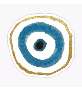 Nazar Boncuğu Model4 Sticker Oto Araba Yapıştırma 15CM