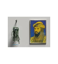 Postera Selahaddînê Eyyubî - Selahattin Eyyubi Çerçeveli Posteri (32X47 cm ÇERÇEVELİ) (Siyah-Gri)
