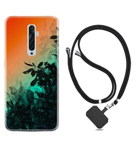 Oppo Reno 2Z 4 Lite 4 Pro 5 6 7 A31 Kılıf Boyun Askılı Silikon Güzel Çiçekler 1712