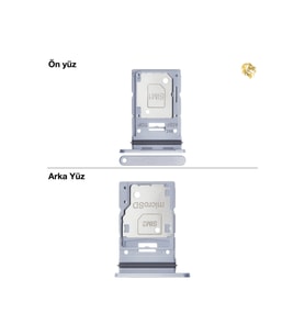 Samsung Galaxy A35 Sim İç Yuvası Çiftli Çiftli sim yuvası ikili sim tepsisi çiftli sim aparatı dual sim çekmecesi