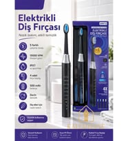 Kalemhane Şarjlı Elektrikli Diş Fırçası IPX7 Su Geçirmez 15000vpm