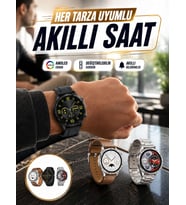 Akıllı Saat 5.0 Bluetooth Bağlantılı Sağlık ve Uyku Takibi Sosyal Medya Girişli Yeni Nesil