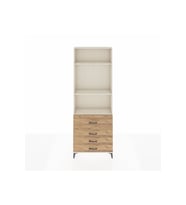 Arges Dolap 3 Raflı 4 Çekmeceli 88x30x243 Aytaşı-Çam