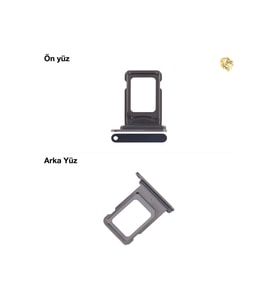 İphone 15 Pro Sim İç Yuvası Çiftli Lacivert Çiftli sim yuvası ikili sim tepsisi çiftli sim aparatı dual sim çekmecesi