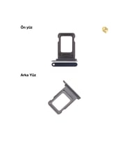 İphone 15 Pro Sim İç Yuvası Çiftli Lacivert Çiftli sim yuvası ikili sim tepsisi çiftli sim aparatı dual sim çekmecesi