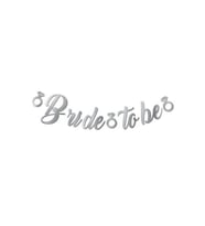 Kaligrafi Banner Gümüş Bride To Be M240