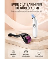 Dermaroller ve Vakumlu Siyah Nokta Temizleme Cihazı 2’li Cilt Bakım Seti