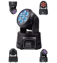 Quenlite Wash-107 DMX Moving Head Robot Sahne Işık Sistemi 7x10W RGBW