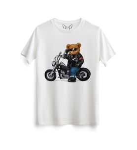 En Rouete Tedy Bear Beyaz Tshirt