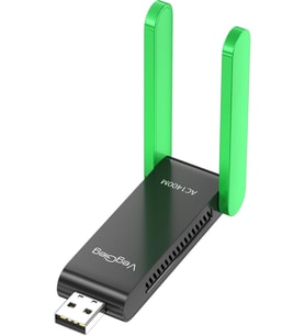 1400 Mbps 2.4GHz/5GHz Dual Band Gigabit Alıcı Verici USB WiFi Adaptör