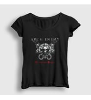 Presmono Kadın Siyah Revolution Arch Enemy T-Shirt 11705tt