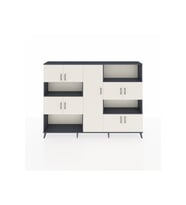 Arges Dolap 10 Raflı 9 Kapaklı 220x30x163 Antrasit-Aytaşı/Antrasit