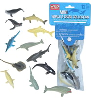 Wild Republic Mini Balina & Köpekbalığı Koleksiyonu  10 parça 22120 (Mor)