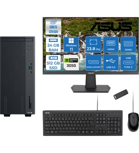Asus Expertcenter P500MV Intel Core I5-13420H 24GB Ddr5 512GB  SSD WIN11HOME 6GB/RTX3050 100HZ IPS 23.8" Mon Minitower Masaüstü Bilgisayar WL5136216512B0DH07+Zettausbbellek
