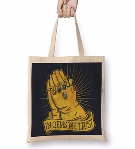 Infinity War The Mad Tıtan Bez Çanta Uzun Saplı