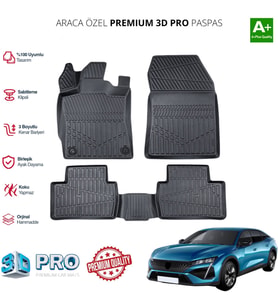 PEUGEOT 301 ARACA ÖZEL 3D PASPAS 2021 2022 2023 2024 2025