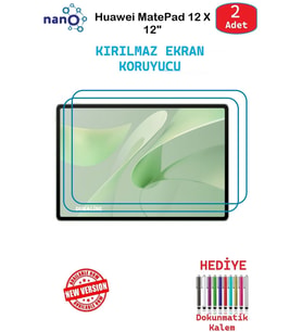 Huawei MatePad 12 X 12" İçin Nano Ekran Koruyucu 9h Esnek 2 ADET