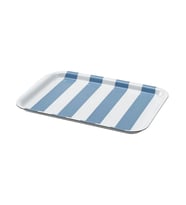 IKEA SOLDATFISK çizgili beyaz-gri-mavi 20x28 cm tepsi