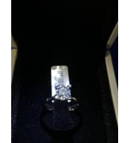 VOG MAZONİT TEK TAŞ YÜZÜK 14 AYAR BEYAZ ALTIN 2.94 GRM (0.77 CRT)MAZONİT
