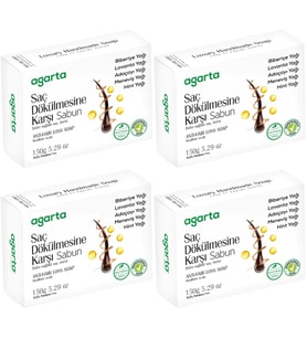 Agarta El Yapımı Doğal Sabun 150GR Saç Dökülmesine Karşı (4 Lü Set)