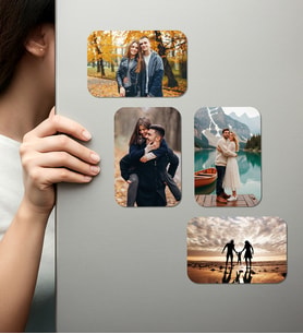 Kişiye Özel Ahşap Fotoğraflı UV Baskılı Magnet